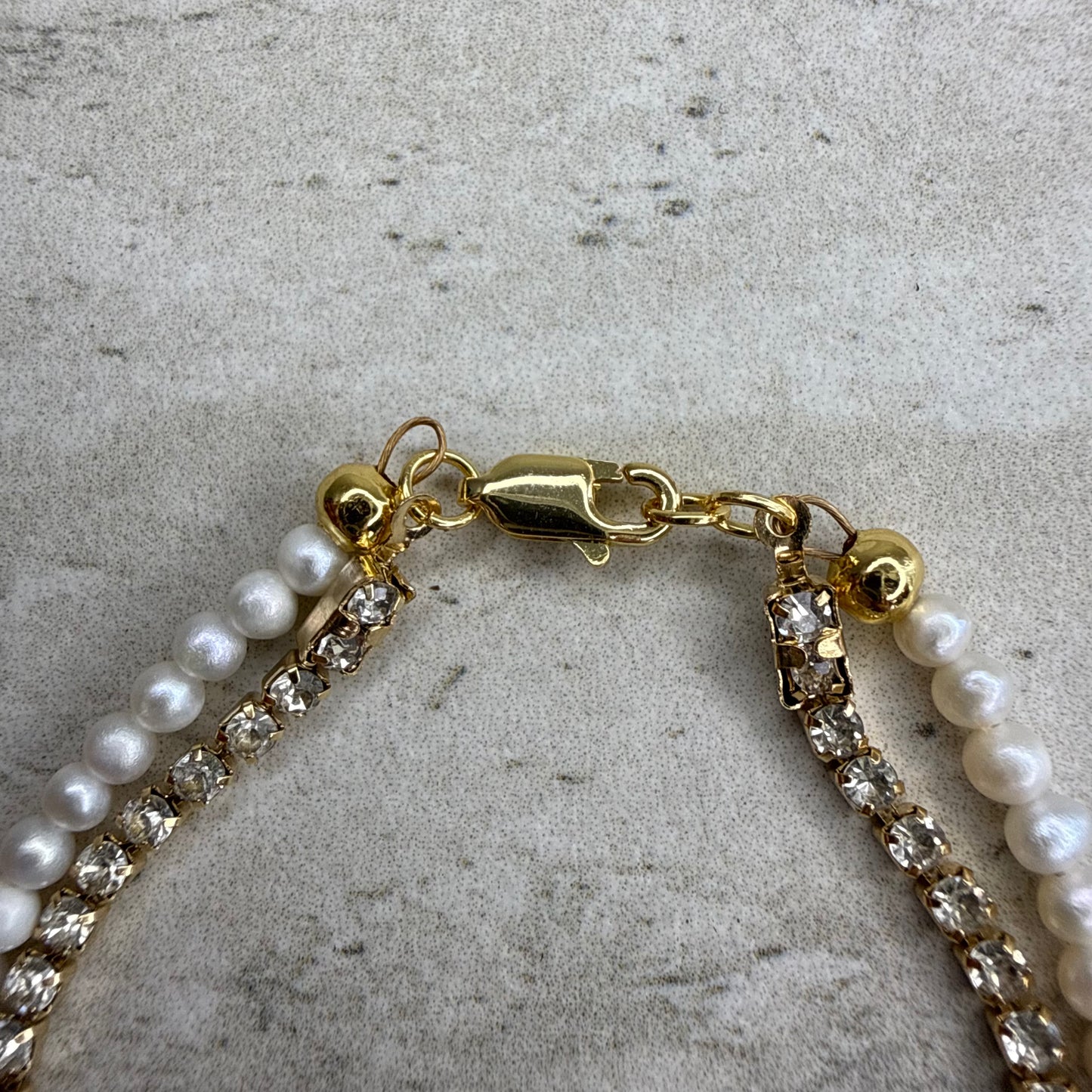Celine Diamond Pearl Bracelet