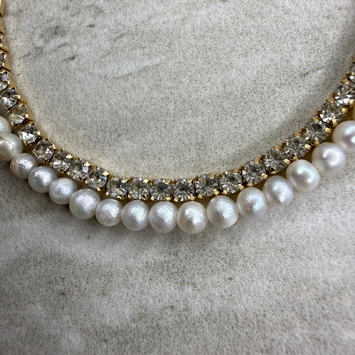 Celine Diamond Pearl Bracelet